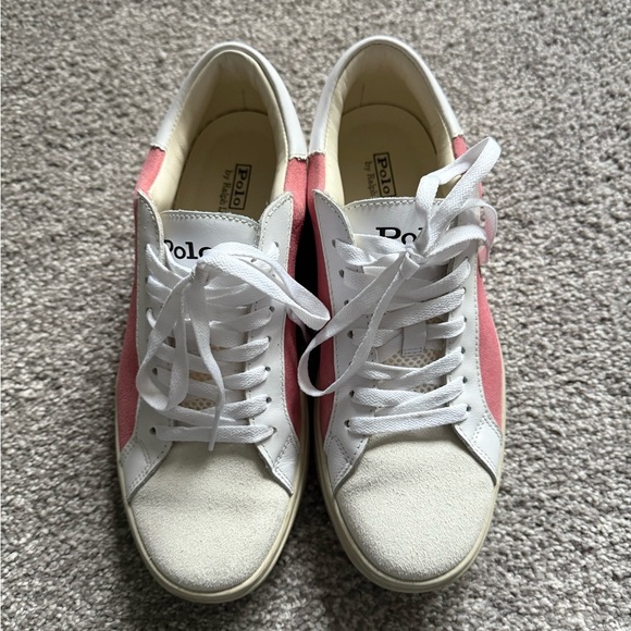 Ralph Lauren Pink and White Sneakers - Picture 2 of 13